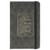 Pocketsize Hardcover Notebook with Elastic Closure: For I Know the Plans - Jeremiah 29:11, black and gray faux leather