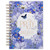 Spiral Journal: Pray to Him - Job 22:27, blue floral hardcover