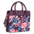 Bible Cover Blessed Purple Floral Faux Leather Purse-style Bible Cover