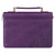 Bible Cover, New mercies every morning, Lamentations 3:22-23, purple floral faux leather