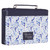 Bible Cover, Trust in the Lord, Proverbs 3:5, blue botany faux leather