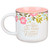 Ceramic Mug: Things are possible - Matthew 19:26, pink poppy