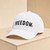 Gorra, Freedom, blanco y negro