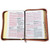Biblia con Cierre Compacta Letra Grande RV1960, imit piel corona de espinas café con índice
