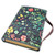 Biblia con Letra Grande 11 puntos RV1960, imit piel flores sobre negro con asa de mano y broche