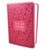 Biblia Compacta con Letra Grande 11 puntos RV1960, imit piel flores fucsia con canto floral