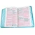 Biblia Compacta con Letra Grande 11 puntos RV1960, imit piel flores turquesa con canto floral