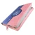 Biblia con Cierre Letra Grande RV1960, imit piel duotono rosa y azul con índice impreso