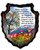 PORTUGUÊS: Cuadro escudo de madera en portugués, Porque sou eu que conheço os planos, Jeremías 29:11 - Flores