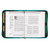 Bible Cover, Large Size, Grace, For it is by grace you have been saved, Ephesians 2:8, luxleather teal