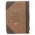 Bible Cover, Medium Size, Be strong and courageous, Joshua 1:9, luxleather brown