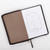 Zippered Luxleather Journal, Be Strong and Courageous, Joshua 1:9, two-tone brown Zippered Luxleather Journal, Be Strong and Courageous, Joshua 1:9, two-tone brown