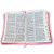 Biblia con Cierre Fuente de Bendiciones Compacta RV1960, imit. piel, rosado floral con índice