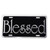 Metal License Plate: Blessed in silver letters