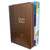 Biblia de Estudio Arcoíris con Cierre RV1960, imit. piel café con índice