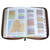Biblia de Estudio Arcoíris con Cierre RV1960, imit. piel café con índice