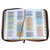 Biblia de Estudio Arcoíris con Cierre RV1960, imit. piel café con índice