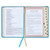 The Spiritual Growth Bible NLT: teal faux leather with thumb index