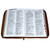 Biblia Letra Súper Gigante con Cierre RV1960, imit. piel café con índice - Alzaré mis ojos a los montes