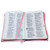 Biblia Compacta con Cierre RV1960: imit. piel rosa floral y marrón con índice