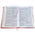 Biblia Compacta con Cierre RV1960: imit. piel rosa floral y marrón con índice