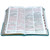 Biblia Letra Grande 12 puntos para Mujer RV1960 imit duotono turquesa floral y blanco con índice
