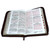Biblia con Cierre Letra Grande 12 puntos RV1960 imit piel café con índice