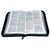 Biblia con Cierre Tela Jean Letra Grande 12 puntos RV1960 cinturón negro con índice
