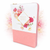Biblia de Estudio Arcoíris para Mujer con Cierre RV1960, imit piel rosa y blanco floral con índice - Tú guardarás en completa paz