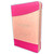 Biblia con Cierre Letra Grande 12 puntos RV1960, imit. duotono rosado con índice - Examíname, oh Dios