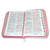 Biblia con Cierre Letra Grande 12 puntos RV1960, imit. duotono rosado con índice - Examíname, oh Dios