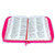 Biblia con Cierre Compacta 11 puntos RV1960 imit piel con canto pintado primaveral fucsia