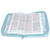 Biblia con Cierre Compacta 11 puntos RV1960 imit piel con canto pintado primaveral azul claro
