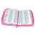 Biblia con Cierre Compacta 11 puntos RV1960 imit piel con canto pintado primaveral rosado