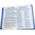 Biblia Letra Grande Manual RV1960, imit piel azul con índice
