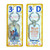 3D Metal Keychain: Wait on the Lord - Psalm 27:14
