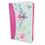Biblia con Cierre Letra Grande 12 puntos RV1960, imit. piel floral fucsia con índice