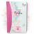 Biblia con Cierre Letra Grande 12 puntos RV1960, imit. piel floral fucsia con índice