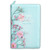 Biblia con Cierre Letra Grande 12 puntos RV1960, imit. piel floral turquesa con índice