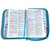 Biblia con Cierre Letra Gigante Manual 14 puntos RV1960 imit piel floral turquesa con índice y canto floral