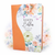 Biblia con Cierre Letra Gigante Manual 14 puntos RV1960, imit piel floral mariposa coral con índice y canto floral