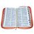 Biblia con Cierre Letra Grande RV1960 imit. tricolor fucsia/blanco/salmón con índice