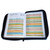 Biblia Tela Jean con Cierre Compacta 11 puntos RV1960 cinturón negro con índice