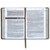 NLT Everyday Devotional Bible for Men, Cross walnut brown faux leather