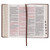 KJV Giant Print Standard Size Bible with Thumb Index: Medium brown ivy faux leather