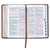 KJV Giant Print Standard Size Bible with Thumb Index: Saddle tan and butterscotch faux leather
