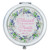 Compact Mirror: Blessed is the one - Jeremiah 17:7, purple floral