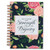 Large Wirebound Journal: Strength and dignity - Proverbs 31:25, pink rose hardcover