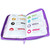 Biblia con Cierre Letra Grande 12 puntos para Mujer RV1960, imit. piel lila floral con índice y canto floral lila