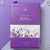 Biblia con Cierre Letra Grande 12 puntos para Mujer RV1960, imit. piel lila floral con índice y canto floral lila